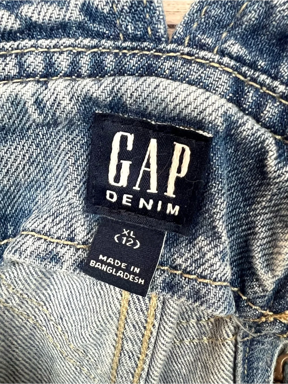 Gap Denim Girls Denim Jean Overalls Light Wash Size XL (12) Boho Classic